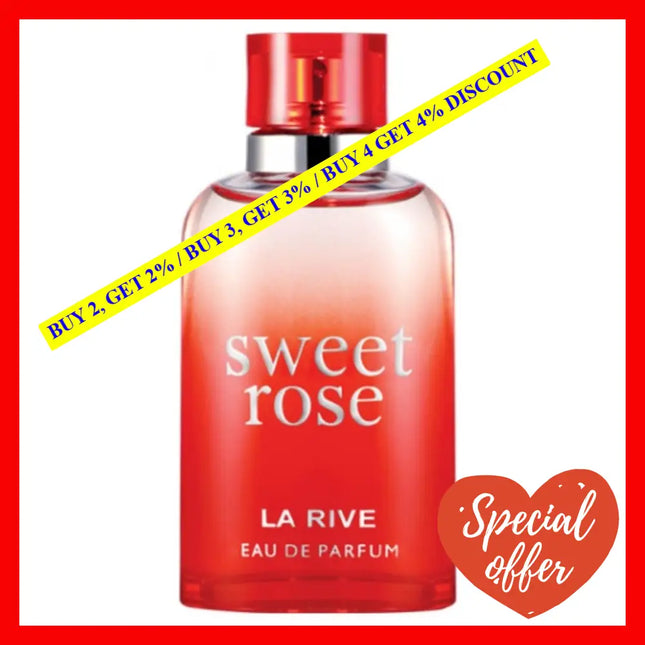 La Rive Sweet Rose For Women 3.0 Oz / 90Ml Eau De Parfum Spray
