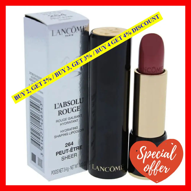 Labsolu Rouge Hydrating Shaping Lipcolor - # 264 Peut-Etre Sheer By Lancome For Women 0.12 Oz