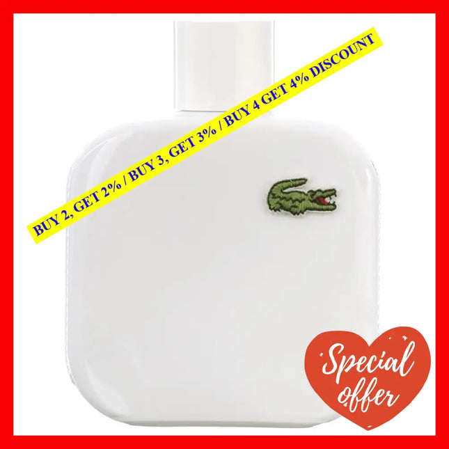Lacoste L.12.12 Blanc Cologne For Men Eau De Toilette Ml Spray 3.4 Oz / 100
