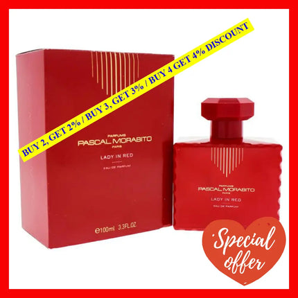 Lady In Red By Pascal Morabito For Women - 3.4 Oz Edp Spray