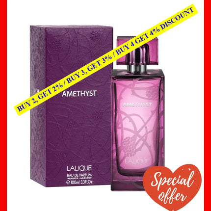 Lalique Amethyst By For Women - 3.3 Oz Edp Spray