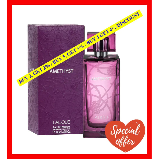 Lalique Amethyst By For Women - 3.3 Oz Edp Spray