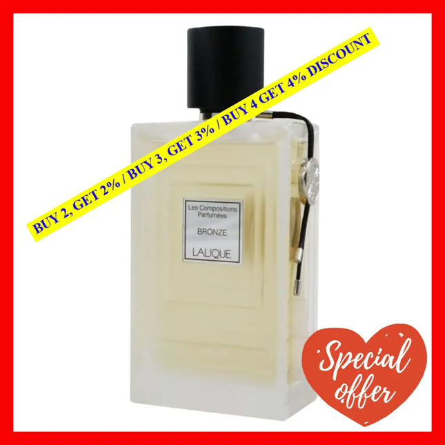 Lalique Bronze Les Compositions Perfumees For Unisex Eau De Parfum 3.4Oz / 100Ml
