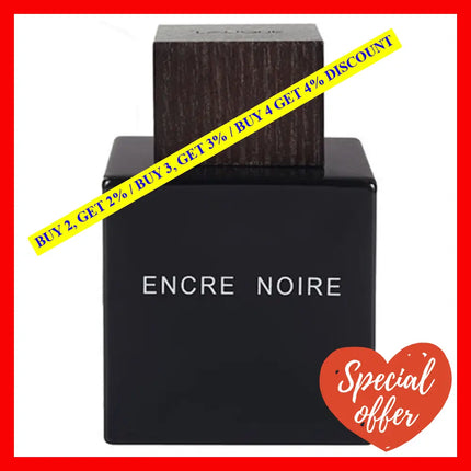 Lalique Encre Noire For Men Eau De Toilette 3.3 Oz 100 Ml Spray