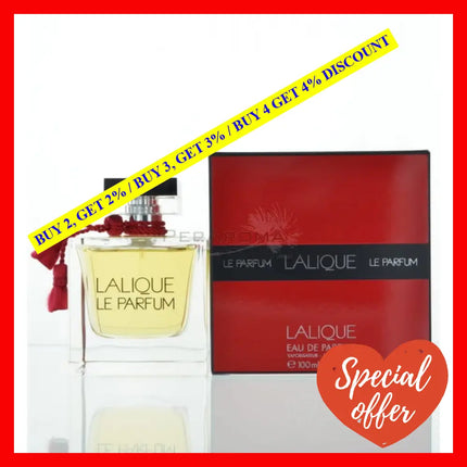 Lalique Le Parfum For Women Eau De 3.3 Oz 100 Ml Spray