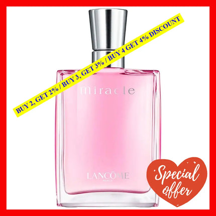 Lancome Miracle Blossom Perfume L’eau De Parfum Ml Spray For Women 3.4 Oz / 100
