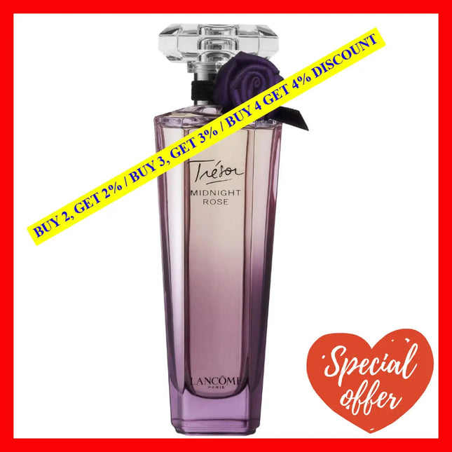 Lancome Tresor Midnight Rose Perfume Eau De Parfum Spray 1.7 Oz 50 Ml For Women