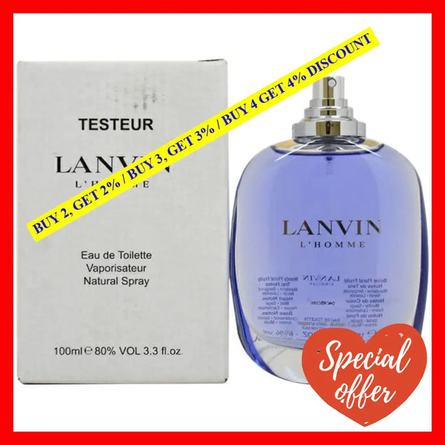 Lanvin By For Men - 3.3 Oz Edt Spray (Tester)