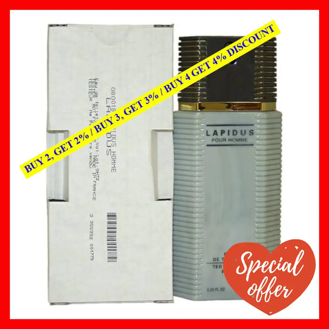 Lapidus By Ted For Men - 3.4 Oz Edt Spray (Tester)