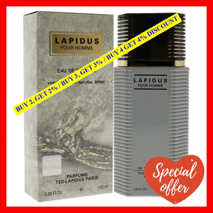 Lapidus By Ted For Men - 3.3 Oz Edt Spray