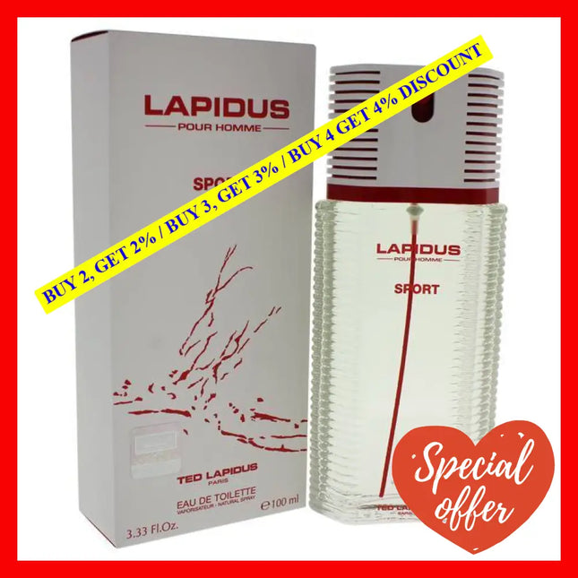 Lapidus Pour Homme Sport By Ted For Men - 3.33 Oz Edt Spray