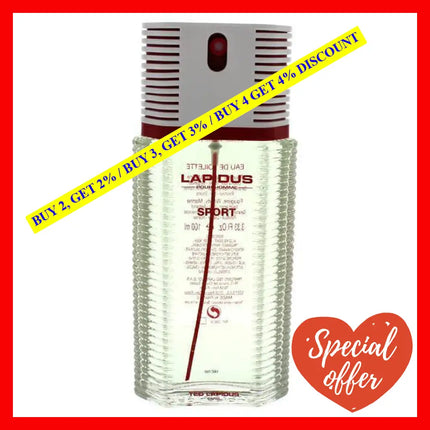 Lapidus Pour Homme Sport By Ted For Men - 3.33 Oz Edt Spray (Tester)