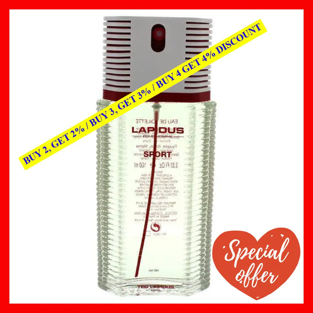 Lapidus Pour Homme Sport By Ted For Men - 3.33 Oz Edt Spray (Tester)