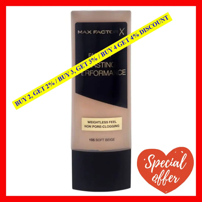 Lasting Performance Long Foundation - 105 Soft Beige By Max Factor For Women 35 Ml
