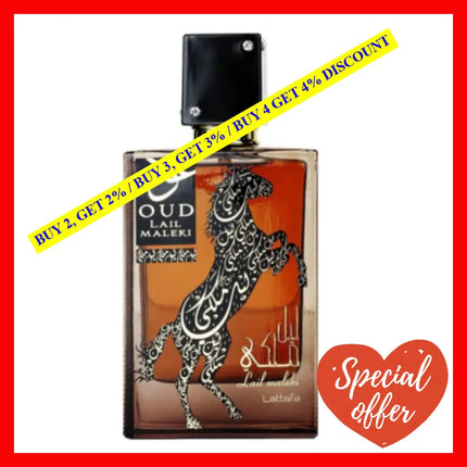 Lattafa Oud Lail Maleki Edp Spray 3.4Oz-100Ml