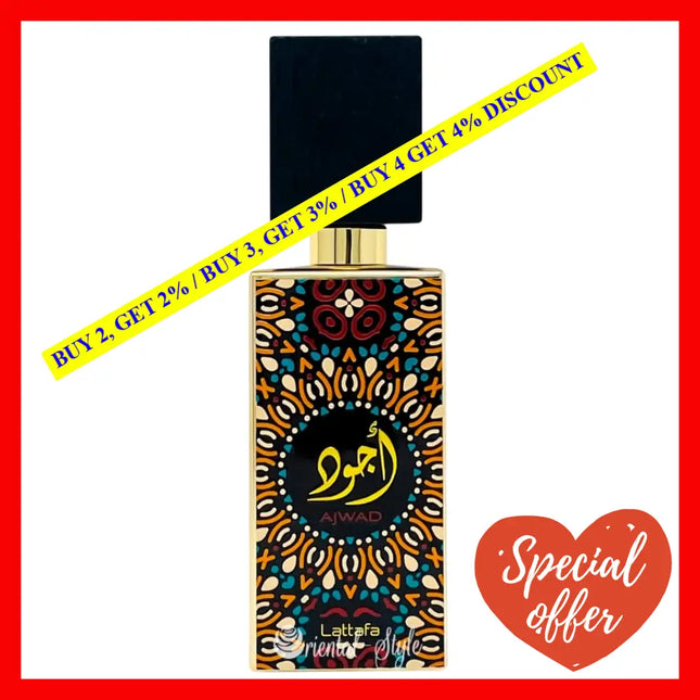 Lattafa Perfumes Ajwad 2Oz- 60Ml Eau De Parfum Spray