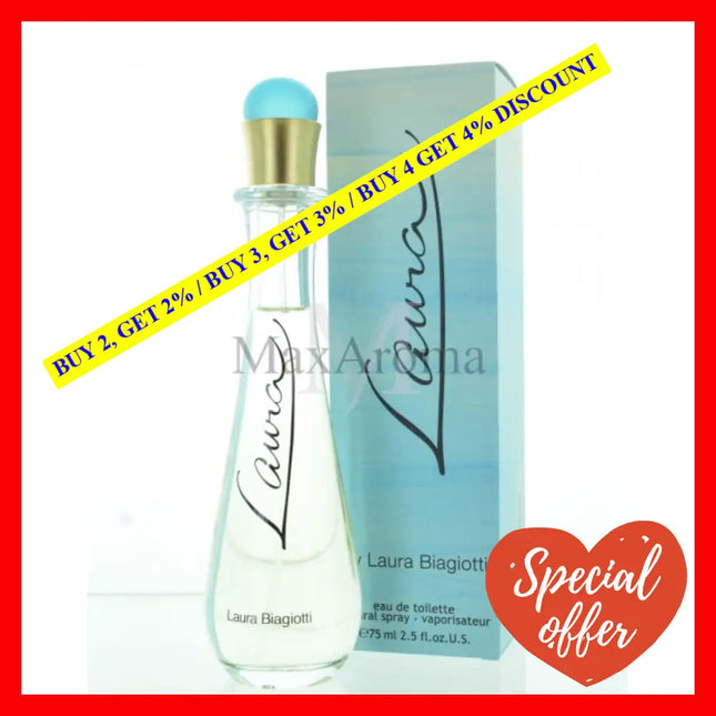 Laura Biagiotti Perfume For Women Eau De Toilette Spray 2.5 Oz 75 Ml