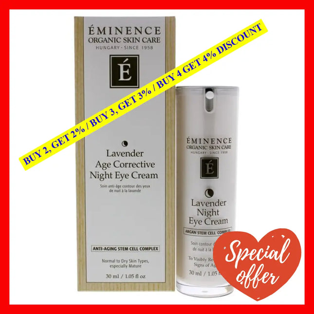 Lavender Age Corrective Night Eye Cream By Eminence For Unisex - 1.05 Oz