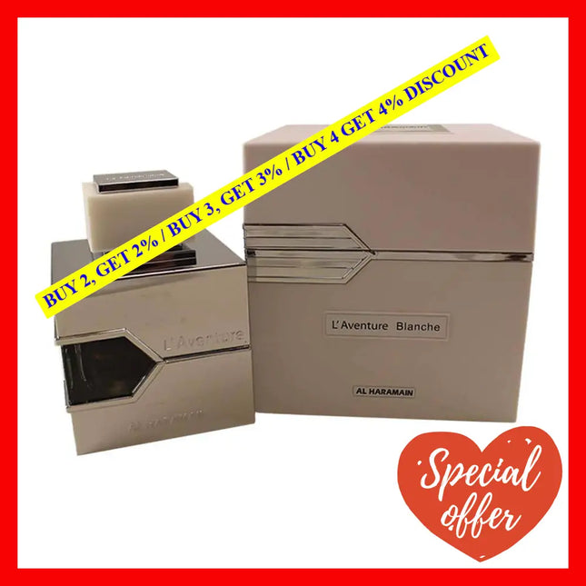 Laventure Blanche By Al Haramain For Men - 3.33 Oz Edp Spray