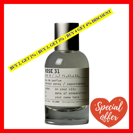Le Labo Rose 31 Edp Spray 1.7Oz - 50Ml