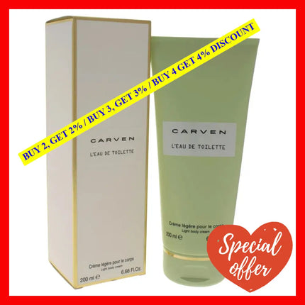Leau De Toilette Light Body Cream By Carven For Women - 6.66 Oz