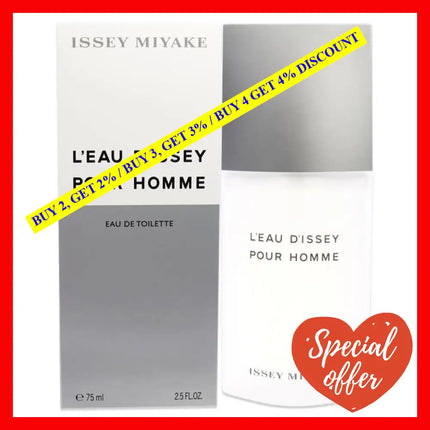 Leau Dissey By Issey Miyake For Men - 2.5 Oz Edt Spray