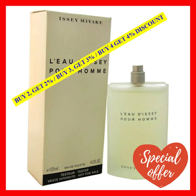 Leau Dissey By Issey Miyake For Men - 4.2 Oz Edt Spray (Tester)