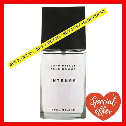 Leau Dissey Intense By Issey Miyake For Men - 4.2 Oz Edt Spray (Tester)