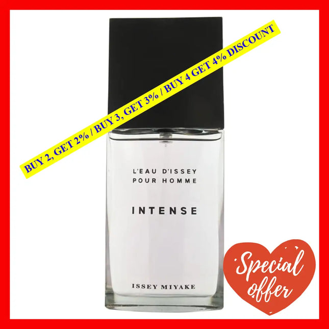 Leau Dissey Intense By Issey Miyake For Men - 4.2 Oz Edt Spray (Tester)
