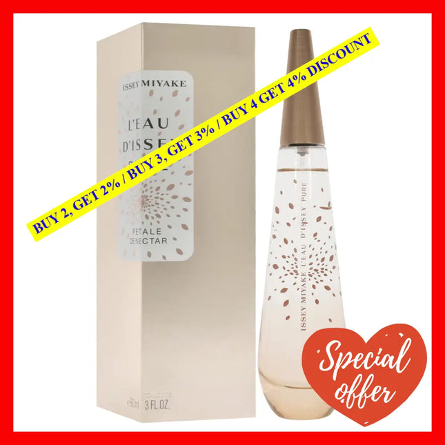 Leau Dissey Pure Petale De Nectar By Issey Miyake For Women - 3 Oz Edt Spray