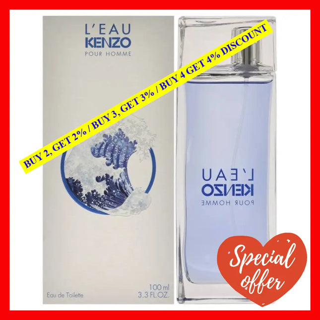 Leau Kenzo By For Men - 3.3 Oz Edt Spray