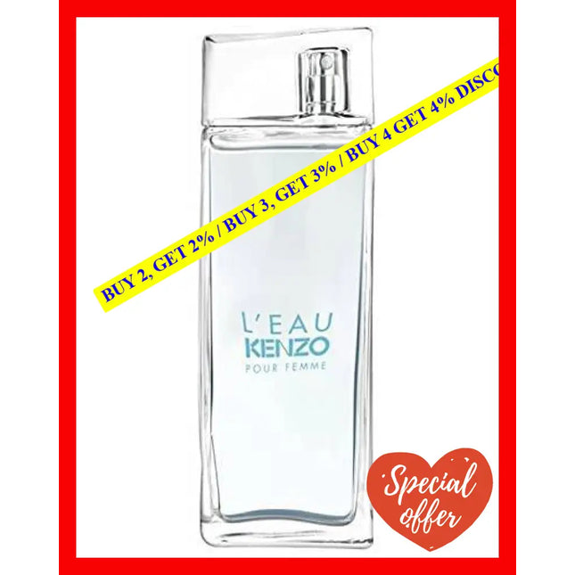 L’eau Kenzo By For Women. Eau De Toilette Spray 100 Ml(Packaging May Vary)