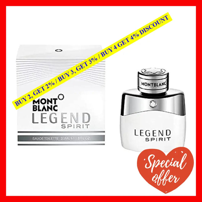 Legend Spirit By Mont Blanc For Men - 1 Oz Edt Spray