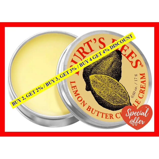 Lemon Butter Cuticle Cream By Burts Bees For Unisex - 0.6 Oz