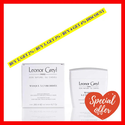 Leonor Greyl Paris Masque A L’orchidee - Deep Conditioning Mask For Thick Dry Or Frizzy Hair 7 Oz