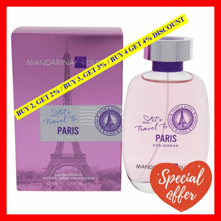 Lets Travel To Paris By Mandarina Duck For Women - 3.4 Oz Edt Spray