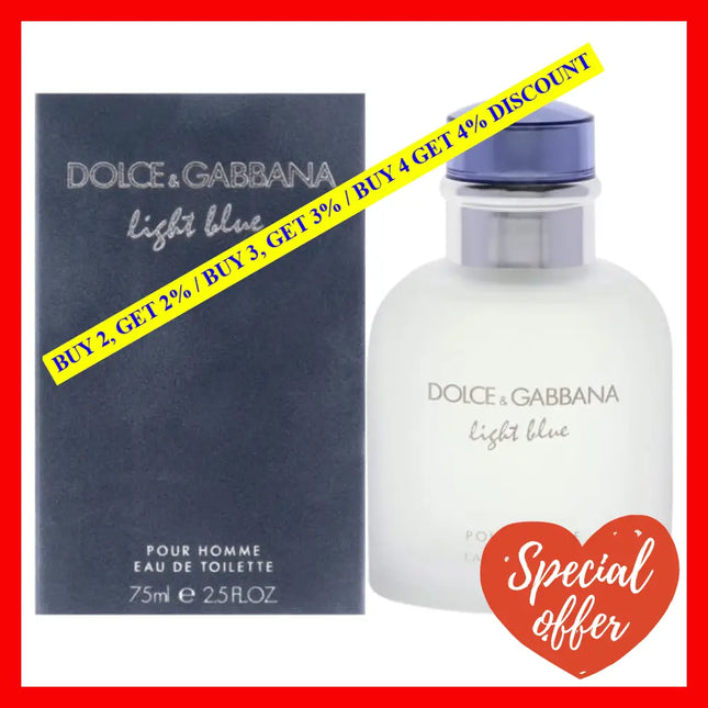 Light Blue By Dolce And Gabbana For Men - 2.5 Oz Edt Spray