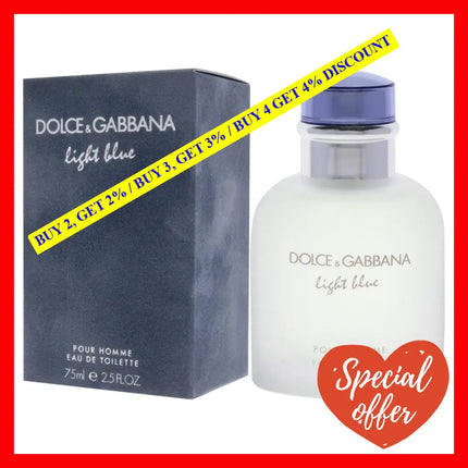 Light Blue By Dolce And Gabbana For Men - 2.5 Oz Edt Spray