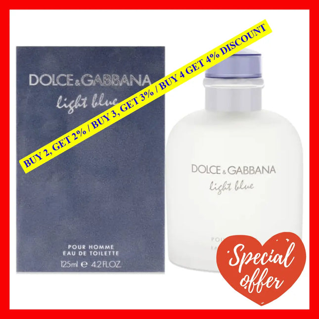 Light Blue By Dolce And Gabbana For Men - 4.2 Oz Edt Spray