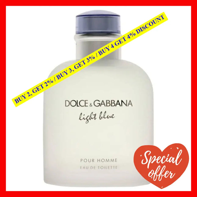 Light Blue By Dolce And Gabbana For Men - 4.2 Oz Edt Spray (Tester)