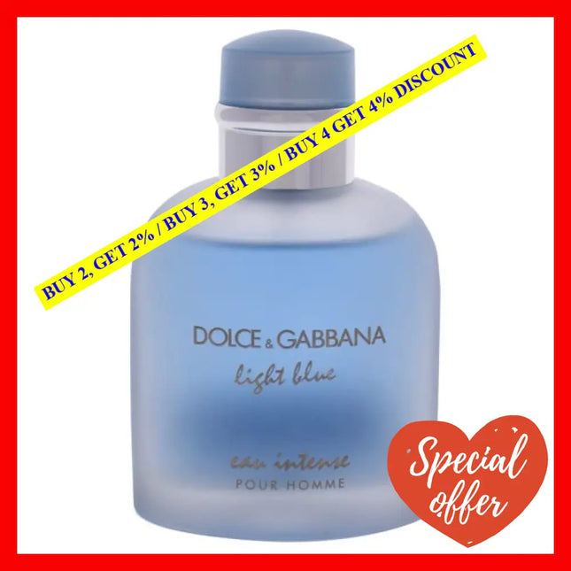 Light Blue Eau Intense By Dolce And Gabbana For Men - 3.3 Oz Edp Spray (Tester)