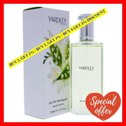 Lily Of The Valley By Yardley London For Women - 4.2 Oz Edt Spray