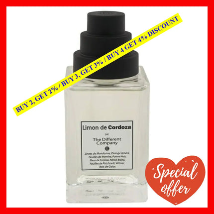 Limon De Cordoza By The Different Company For Unisex - 3 Oz Edt Spray (Tester)