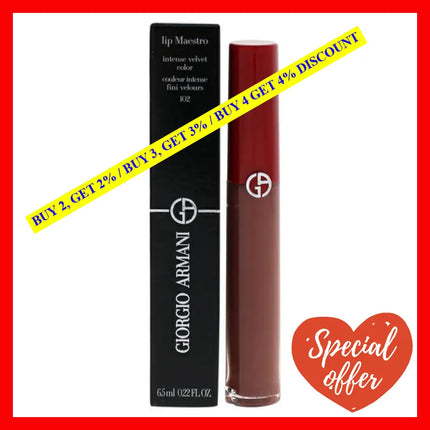 Lip Maestro Intense Velvet Color - 102 Sandstone By Giorgio Armani For Women 0.22 Oz Lipstick