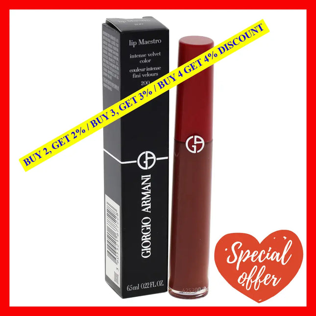 Lip Maestro Intense Velvet Color - 200 By Giorgio Armani For Women 0.22 Oz Lipstick