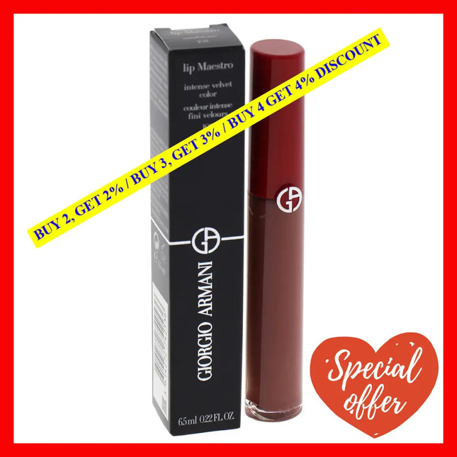 Lip Maestro Intense Velvet Color - 201 Dark By Giorgio Armani For Women 0.22 Oz Lipstick