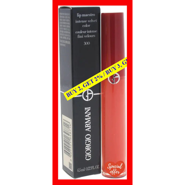 Lip Maestro Intense Velvet Color - 300 Flesh By Giorgio Armani For Women 0.22 Oz Lipstick