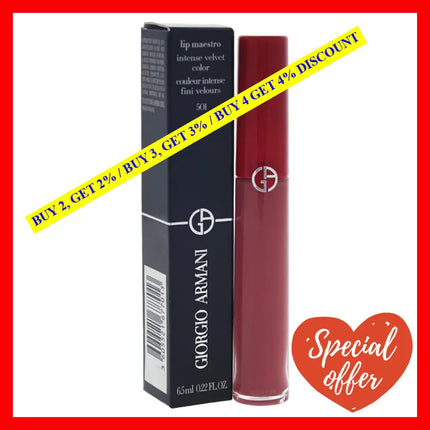 Lip Maestro Intense Velvet Color - 501 Casual Pink By Giorgio Armani For Women 0.22 Oz Lipstick