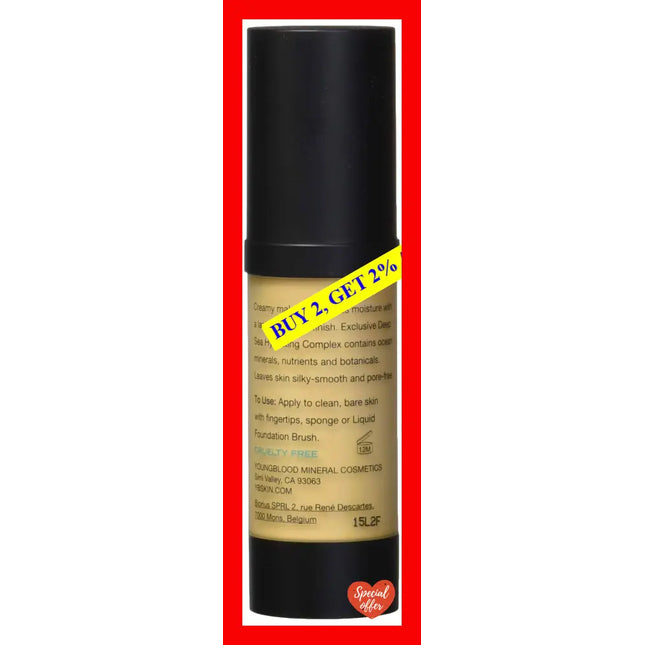 Liquid Mineral Foundation - Sand By Youngblood For Women 1 Oz