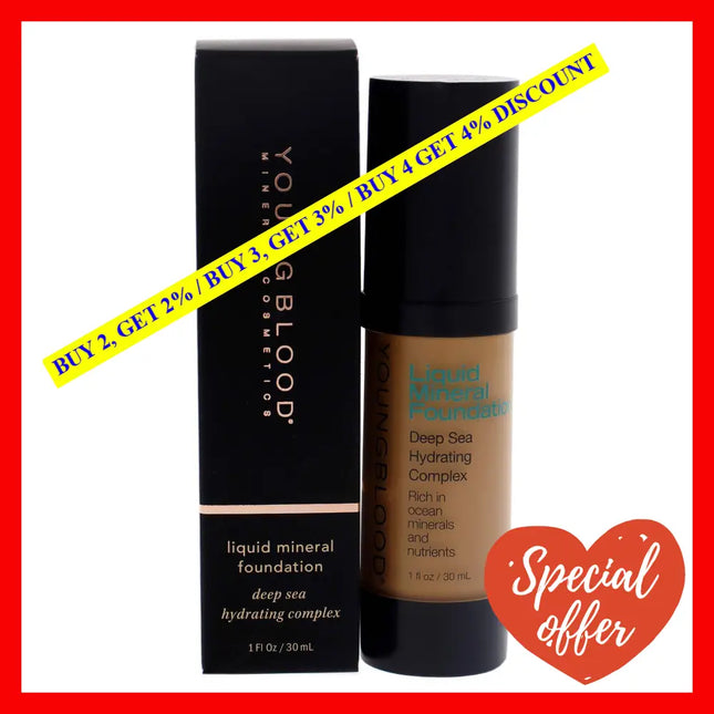 Liquid Mineral Foundation - Suntan By Youngblood For Women 1 Oz